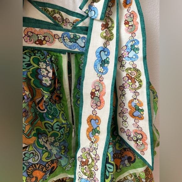 Alemais Dreamer Floral-Print Linen Halterneck Dress - Picture 16 of 17